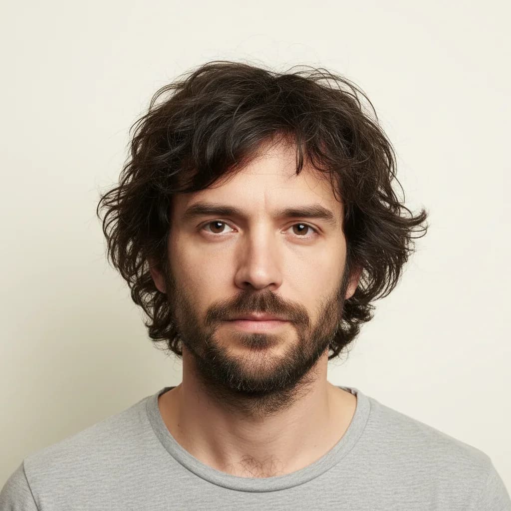 AI preview showing new beard style before