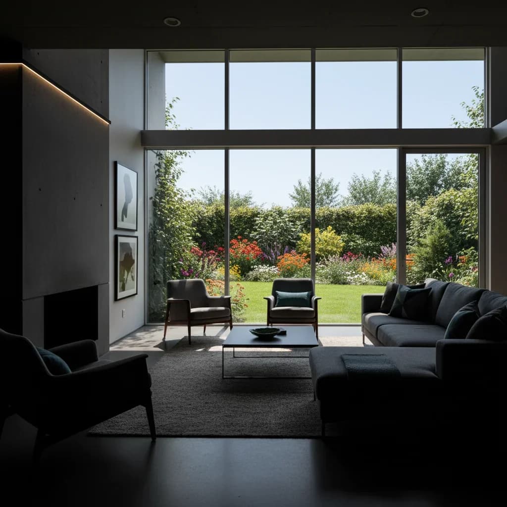 Interior photo with balanced HDR lighting