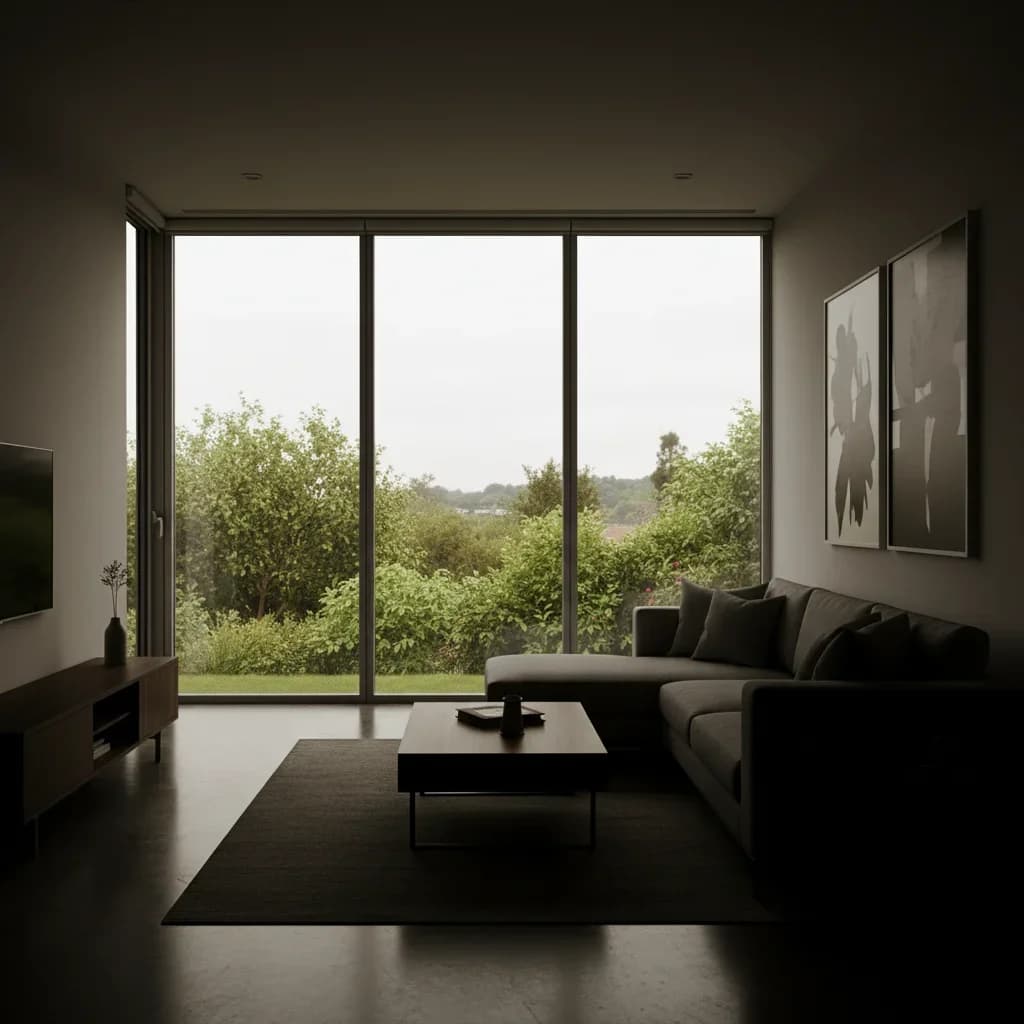 Kitchen photo enhanced with even HDR lighting after